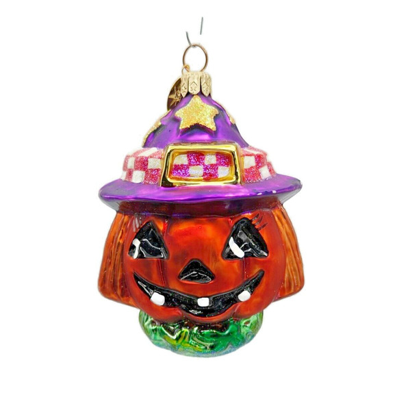 Christopher Radko Jackie O Lantern Jr Halloween Christmas Tree Ornament 00-469-0 - Picture 1 of 10